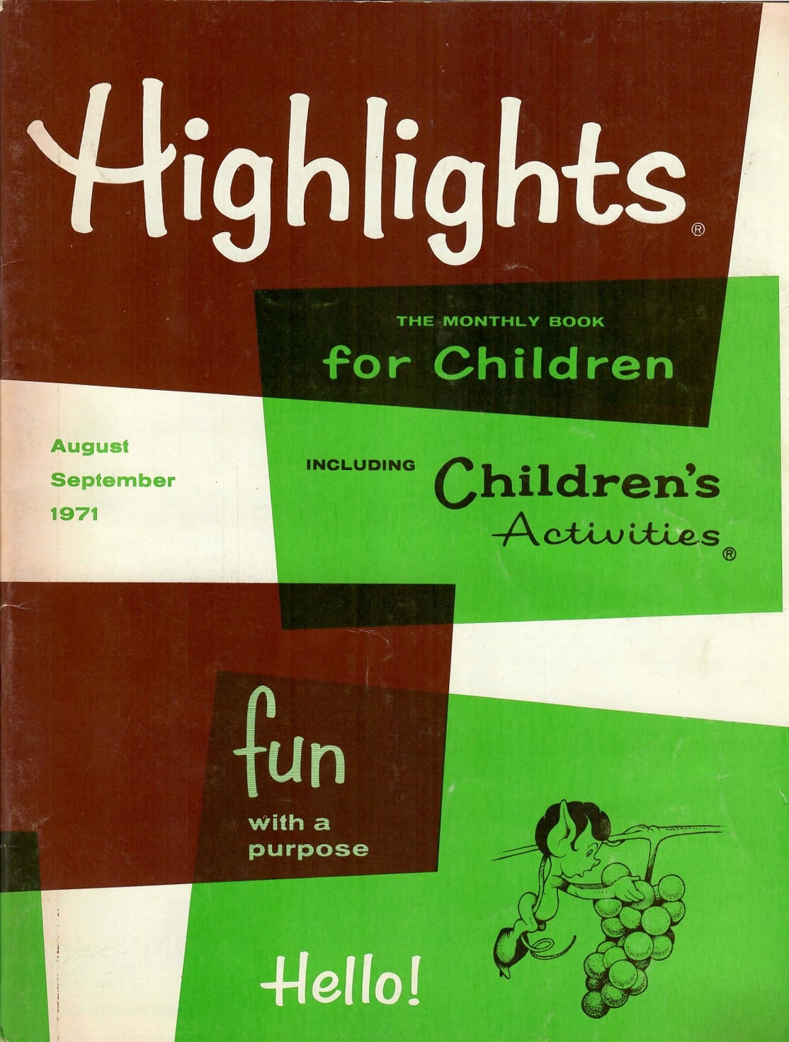 The cover of a Highlights children's magazine